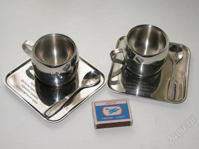 Лот: 574977. Фото: 1. Две кофейные пары (термо). Эксклюзив. Кружки, стаканы, бокалы