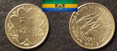 Лот: 18886781. Фото: 1. Центральная Африка 50 франков... Остальные страны