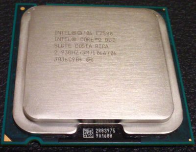Лот: 5497643. Фото: 1. Процессор Intel Core 2 Duo E7500... Процессоры