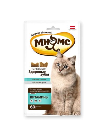Лот: 19334348. Фото: 1. Мнямс хрустящие подушечки лакомство... Корма
