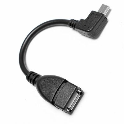 Лот: 10072653. Фото: 1. Кабель OTG USB - micro USB угловой... Дата-кабели, переходники