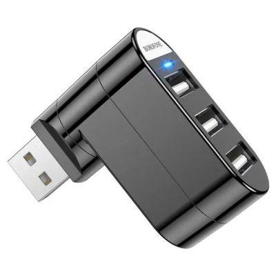 Лот: 19961288. Фото: 1. USB HUB Borofone DH3 (3 порта... USB хабы
