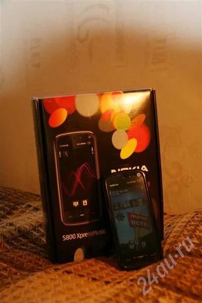 Лот: 543179. Фото: 1. Nokia 5800, полн. комплект, отл... Кнопочные мобильные телефоны