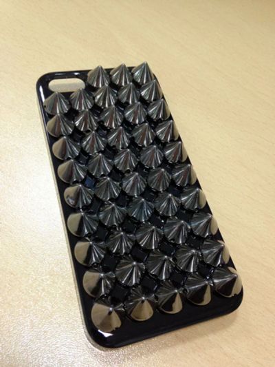 Лот: 3515035. Фото: 1. Чехол iphone 5/5s черный пластик... Чехлы, бамперы
