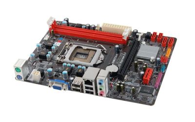Лот: 12952829. Фото: 1. Biostar H61MLC (LGA1155, Intel... Материнские платы