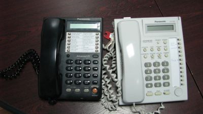 Лот: 3931228. Фото: 1. Телефон Панасоник Panasonic (Черный... Проводные телефоны