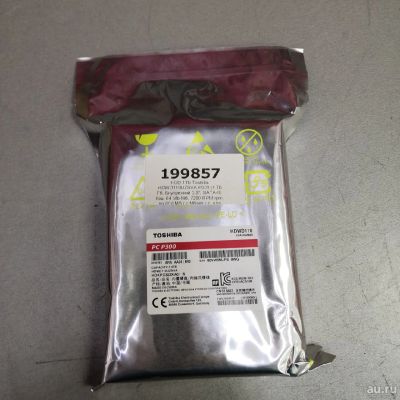 Лот: 17040262. Фото: 1. HDD 1Tb Toshiba HDWD110UZSVA P300... Жёсткие диски (HDD)