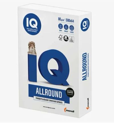 Лот: 19469415. Фото: 1. Бумага А4 IQ А4, класс "В", IQ... Бумага