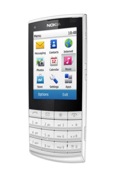 Лот: 3188787. Фото: 1. Nokia X3-02 White Silver. Кнопочные мобильные телефоны