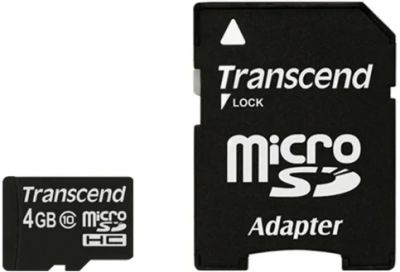 Лот: 9540157. Фото: 1. Карта памяти Micro SDHC Transcend... Карты памяти