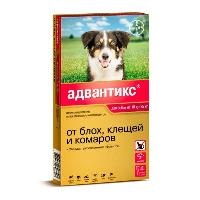 Лот: 11382818. Фото: 1. Адвантикс 250 для собак весом... Лекарства для животных, ветеринарные препараты