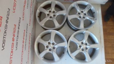 Лот: 12204636. Фото: 1. Литье Subaru - оригинал R17 5... Диски
