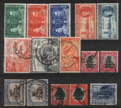 Лот: 25780623. Фото: 1. Брит.Кения,Уганда,Танганьика 1937-49... Марки