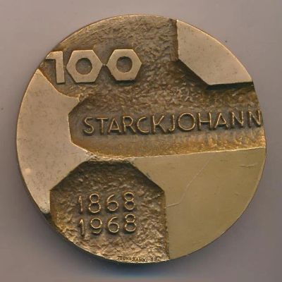 Лот: 15201111. Фото: 1. Финляндия Медаль 1968 100 летТорговой... Юбилейные