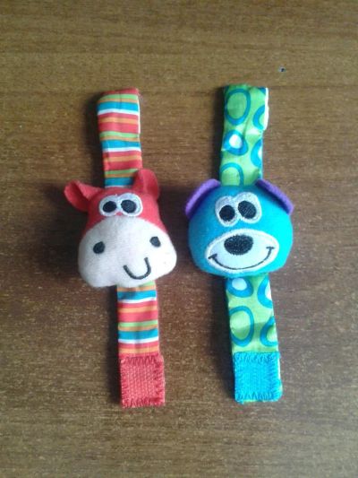 Лот: 6847635. Фото: 1. Playgro Мягкие браслетики на ручку... Для младенцев