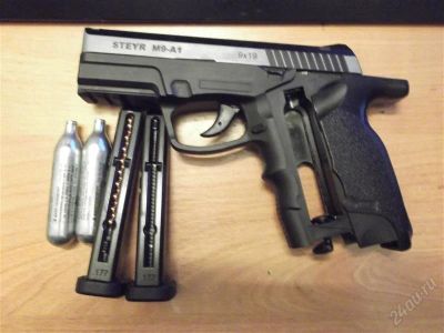 Лот: 2251116. Фото: 1. ASG Steyr M9-A1 + 2 обоймы. Пневматическое оружие
