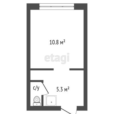 Лот: 21063960. Фото: 1. Продам 1-комн. кв. 14 кв.м. Красноярск... Квартиры, студии