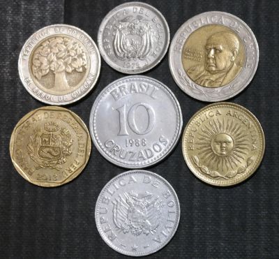 Лот: 14612251. Фото: 1. Тематический набор (18) Монеты... Остальные страны
