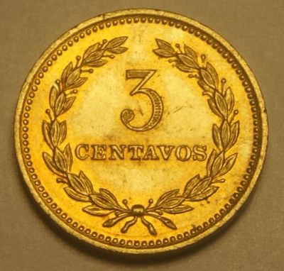 Лот: 4366174. Фото: 1. Сальвадор. 3 сентаво 1974 г.(044... Америка