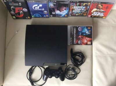 Лот: 9065305. Фото: 1. Sony playstation 3 slim 250gb. Игровые приставки, консоли