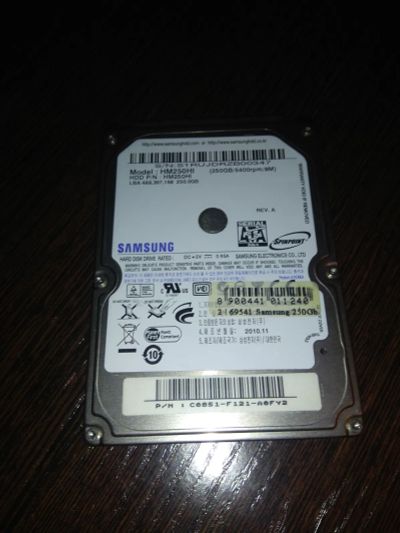 Лот: 19643243. Фото: 1. Hdd Samsung HM250HI 250GB 2.5". Жёсткие диски (HDD)