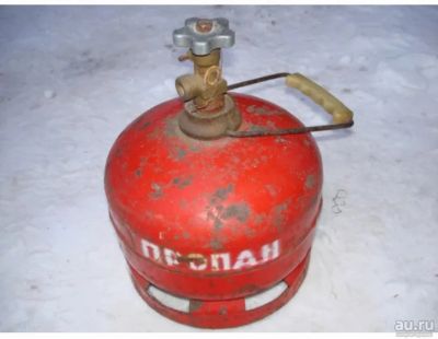 Лот: 17915896. Фото: 1. Баллон 5л с газом. Баллоны, газ в баллонах