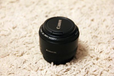 Лот: 6350983. Фото: 1. Объектив Canon EF 50 mm f/1.8... Объективы