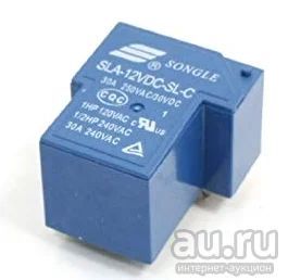 Лот: 13612360. Фото: 1. реле 12V SLA-12VDC-SC-C 240v 30A. Реле, тумблеры, переключатели