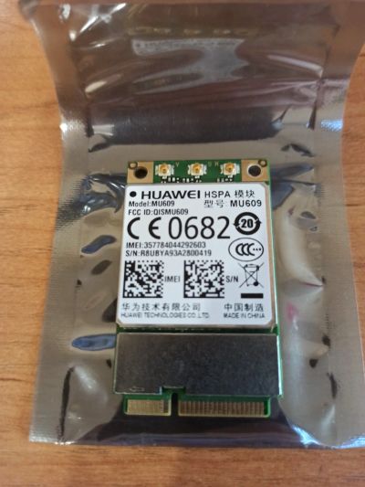 Лот: 17619786. Фото: 1. 3G модем Huawei MU609 (mini pci-e... Беспроводные модемы