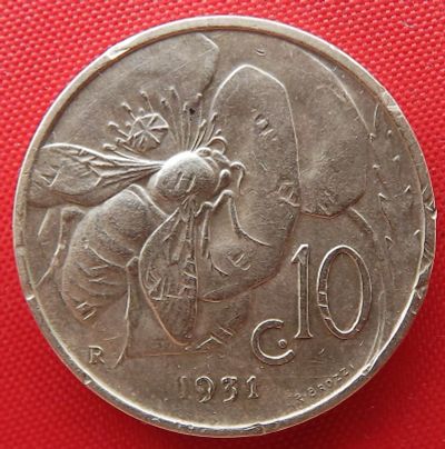 Лот: 18896292. Фото: 1. (№3515/LZ) 10 чентезимо 1931... Европа