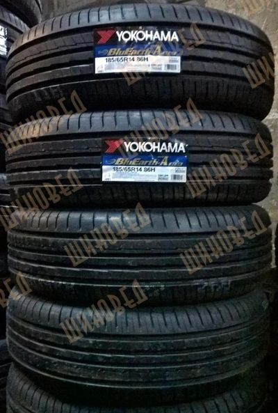Лот: 7353884. Фото: 1. Шины 185/65 R14 Yokohama BluEarth-A... Шины
