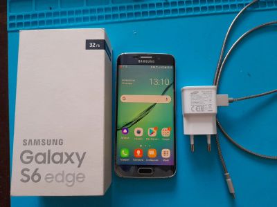 Лот: 16867972. Фото: 1. Телефон Samsung S6 EDGE Б/У рабочий... Смартфоны