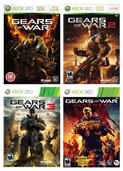 Лот: 10624041. Фото: 1. Gears of war 1, 2, 3, Judgment... Игры для консолей