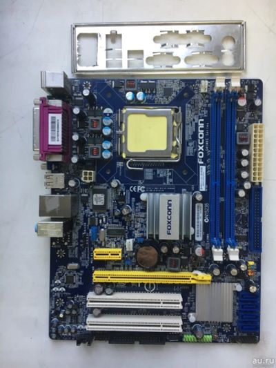 Лот: 15805160. Фото: 1. Материнская плата Foxconn g41mxe... Материнские платы