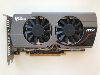 Лот: 19003477. Фото: 1. Неисправная PCI-E 2Gb MSI Twin... Видеокарты