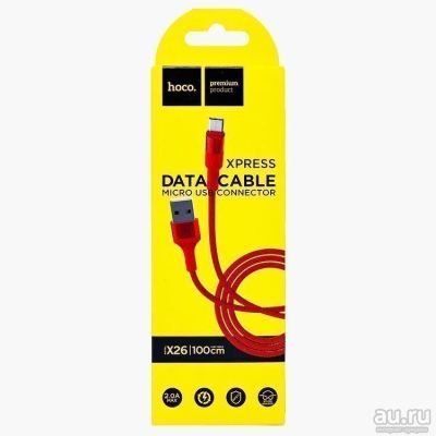 Лот: 15885023. Фото: 1. Кабель USB - micro USB Hoco X26... Дата-кабели, переходники