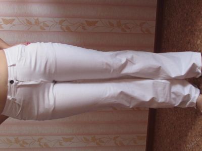 Лот: 6199866. Фото: 1. Джинсы белые. Джинсы