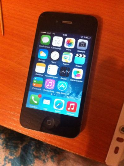 Лот: 6614285. Фото: 1. Iphone 4, Black, 8Gb. Смартфоны