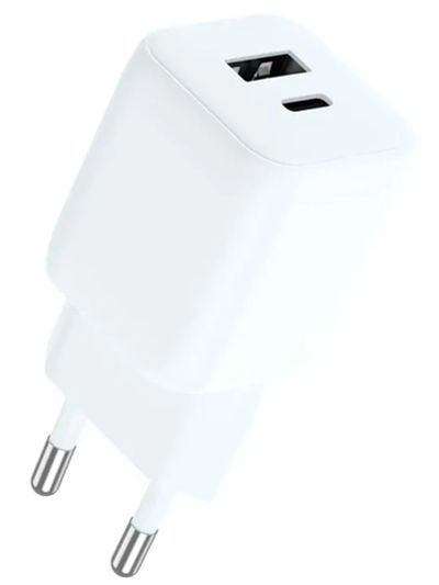 Лот: 25378560. Фото: 1. Зарядное_устройство - TypeC+USB... Зарядные устройства, блоки питания, адаптеры сетевые для смартфонов
