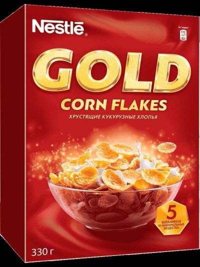 Лот: 10591031. Фото: 1. Готовый завтрак Nestle Gold Corn... Готовые блюда