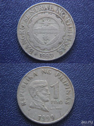 Лот: 9639058. Фото: 1. (162) Филиппины 1 писо 1999. Другое (монеты)