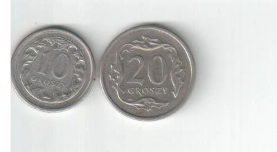 Лот: 2500116. Фото: 1. Две монеты Польша. Европа