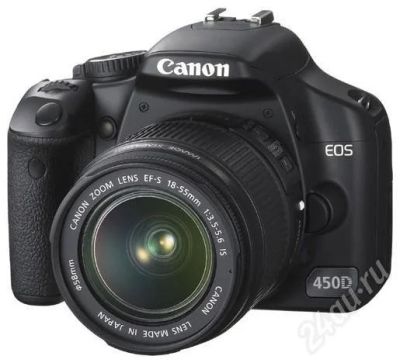 Лот: 636982. Фото: 1. Canon 450D kit 18-55. Цифровые зеркальные