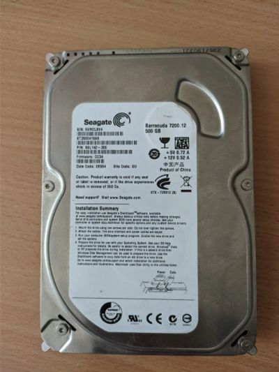 Лот: 18995255. Фото: 1. Жесткий диск 500GB. Жёсткие диски (HDD)