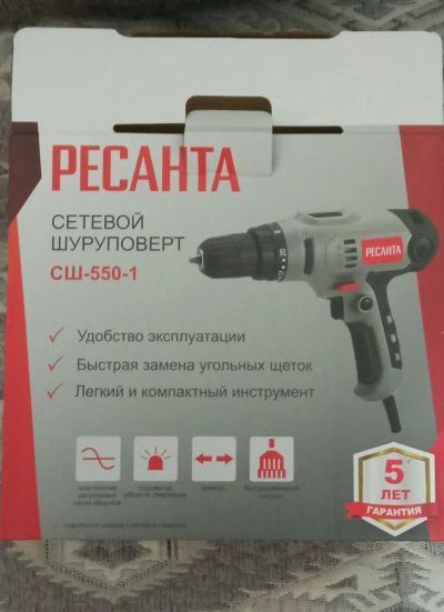 Лот: 19816062. Фото: 1. Шуруповерт Ресанта СШ-550-1. Электроинструмент