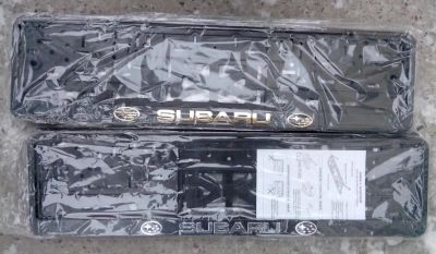 Лот: 6495456. Фото: 1. Рамка номера с защелкой Subaru... Детали тюнинга