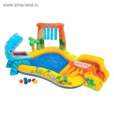 Лот: 9831151. Фото: 1. Игровой центр "Динозавр", с распылителем... Игровые домики, палатки