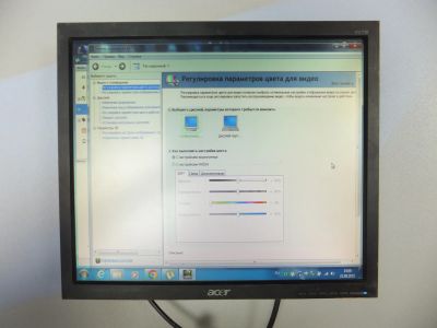 Лот: 25678685. Фото: 1. Монитор б.у 17" Acer V173 чёрный... ЖК-мониторы