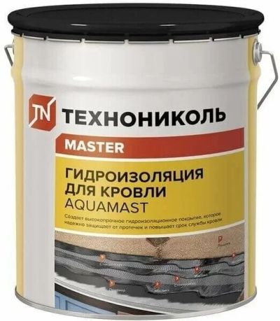Лот: 18576016. Фото: 1. Мастика битумно-резиновая AquaMast... Смеси, шпатлевки, цемент
