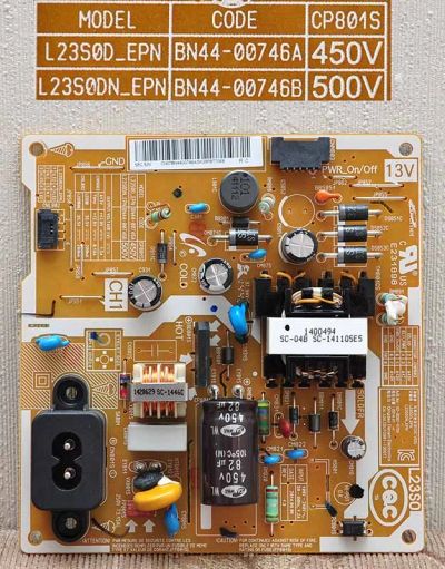 Лот: 6736531. Фото: 1. Блок питания с Led Drive BN44-00746... Печатные платы